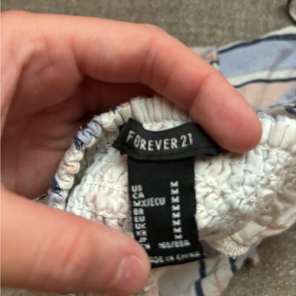 Stripes flowy tie top - Picture 3 of 3